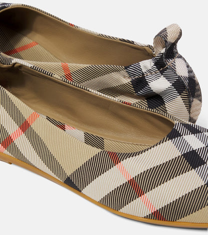 Burberry Check ballet flats