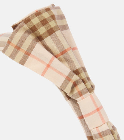 Burberry Check cotton headband