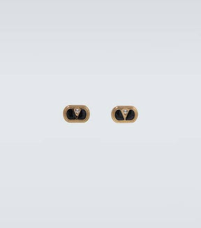 VGold embellished earrings