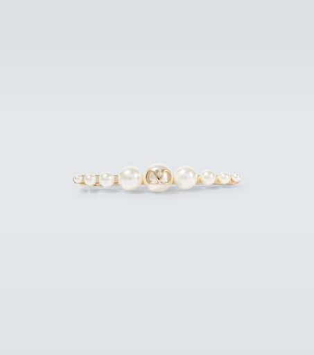 Faux pearl-embellished tie pin