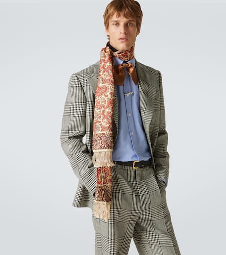 Paisley silk scarf