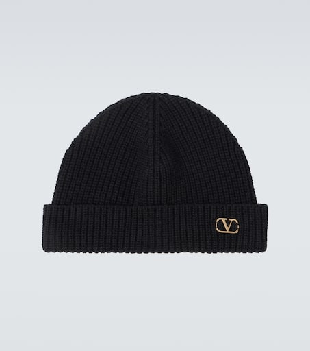 VLogo Signature cashmere beanie