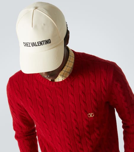 Chez Valentino cotton baseball cap