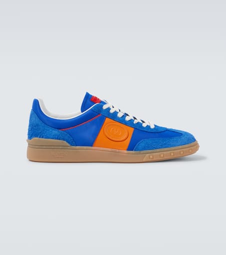 Upvillage leather-trimmed sneakers