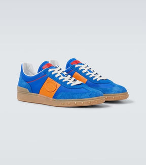 Upvillage leather-trimmed sneakers