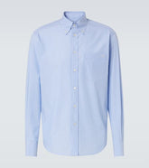 VLogo striped cotton shirt