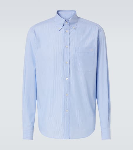 VLogo striped cotton shirt