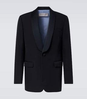 Virgin wool tuxedo jacket