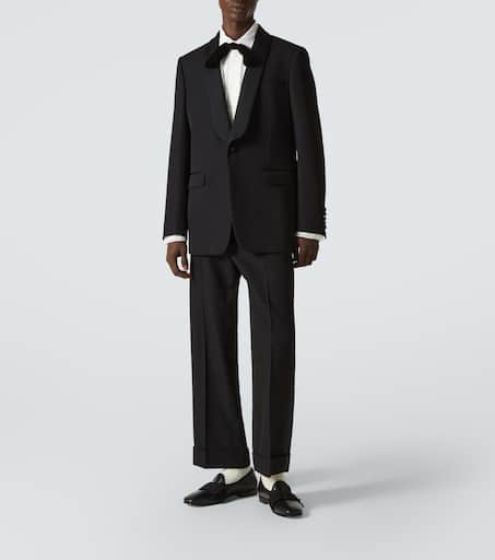 Virgin wool tuxedo jacket
