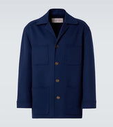 Wool and cashmere overshirt