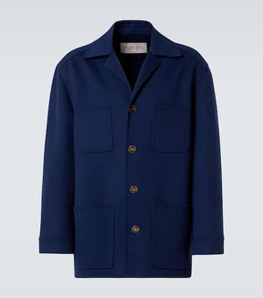 Wool and cashmere overshirt