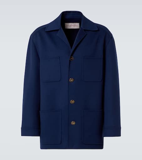 Wool and cashmere overshirt