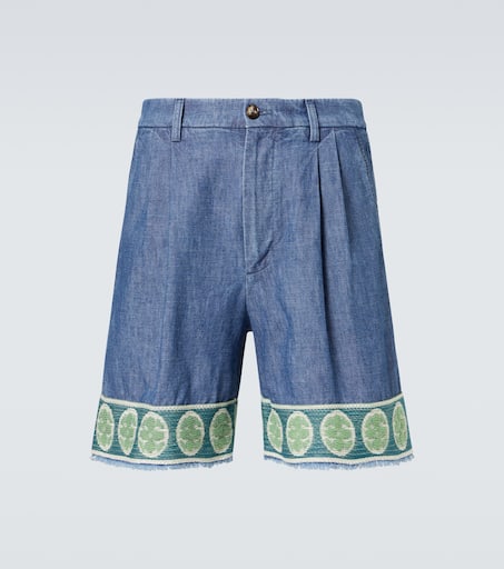 Denim Bermuda shorts