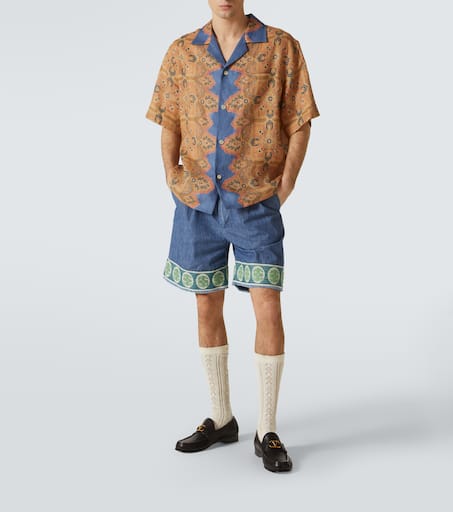 Denim Bermuda shorts