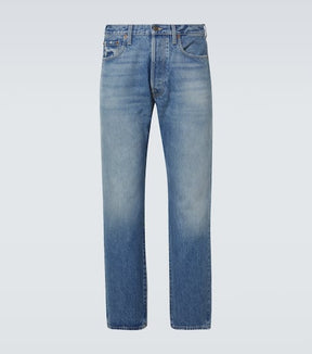 Faded straight jeans
