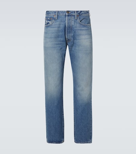 Faded straight jeans