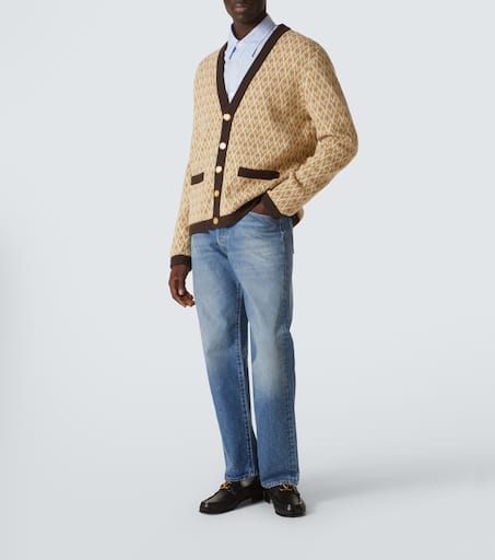 Faded straight jeans