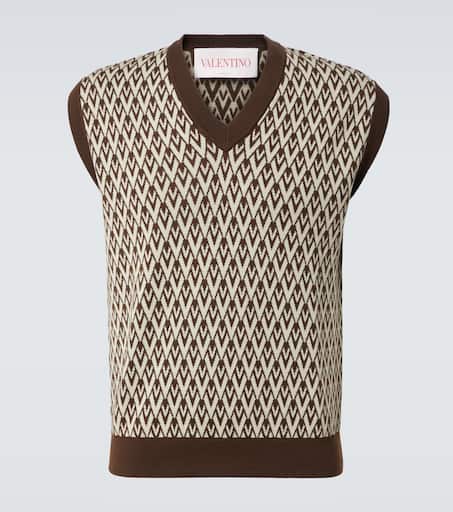 Toute La V virgin wool sweater vest