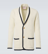 Wool and cotton cardigan