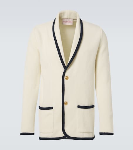 Wool and cotton cardigan