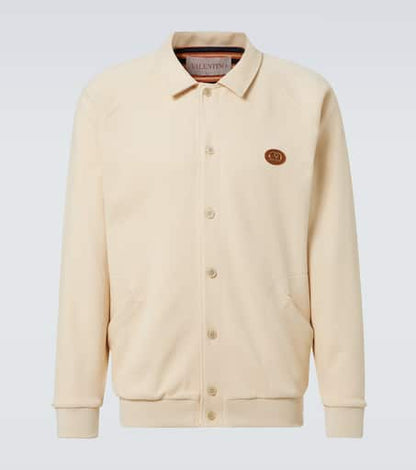 Cotton-blend cardigan