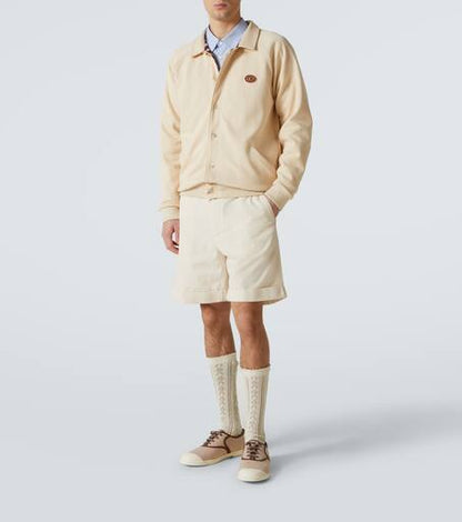 Cotton-blend cardigan