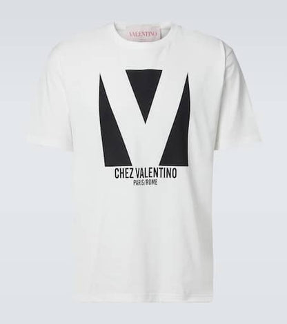 Chez Valentino cotton jersey T-shirt