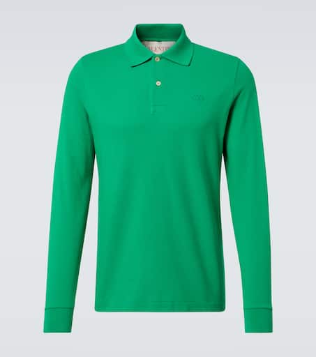 Cotton polo sweater