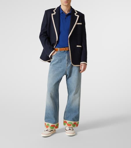 Cotton polo sweater