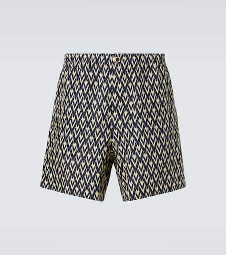 Toute La V linen Bermuda shorts