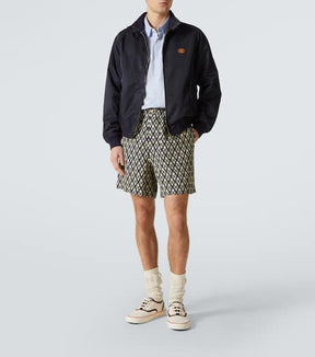 Toute La V linen Bermuda shorts