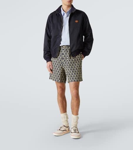 Toute La V linen Bermuda shorts