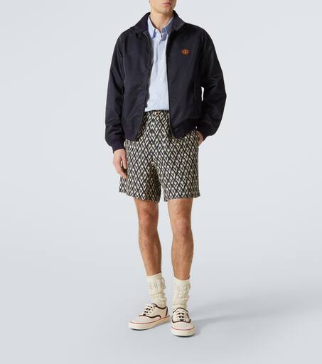 Toute La V linen Bermuda shorts