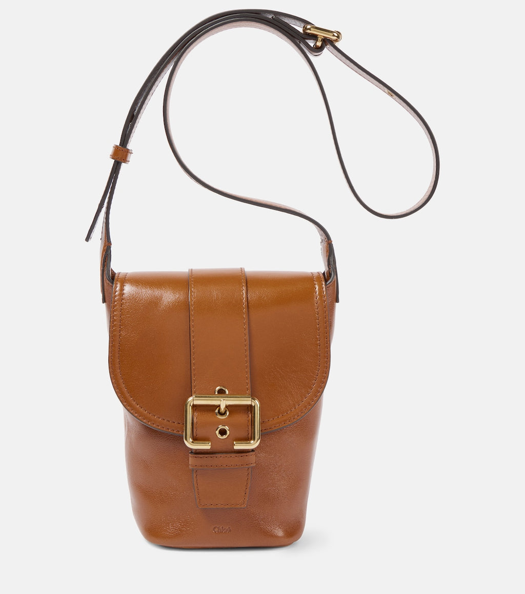 Camera Mini leather crossbody bag