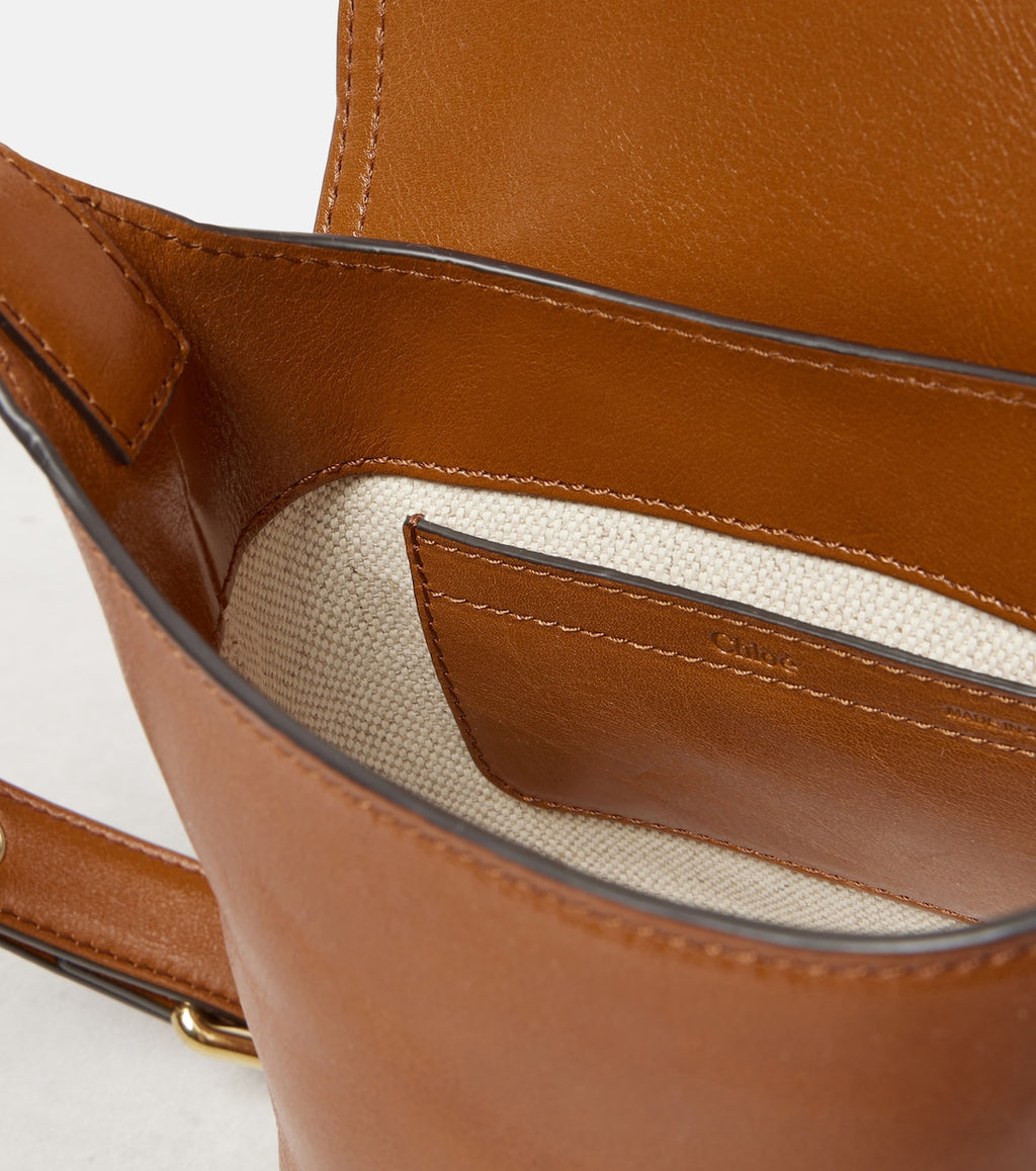 Camera Mini leather crossbody bag