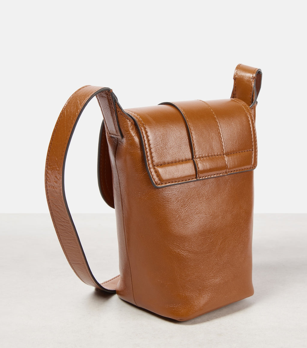 Camera Mini leather crossbody bag