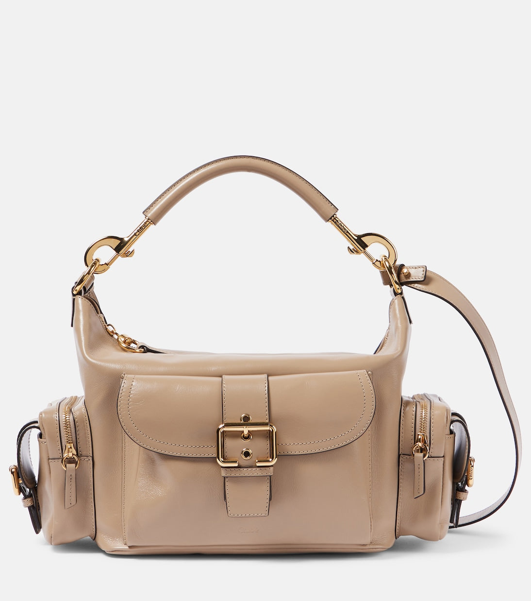 Medium leather camera bag