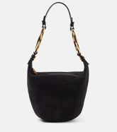 Bracelet Medium suede shoulder bag