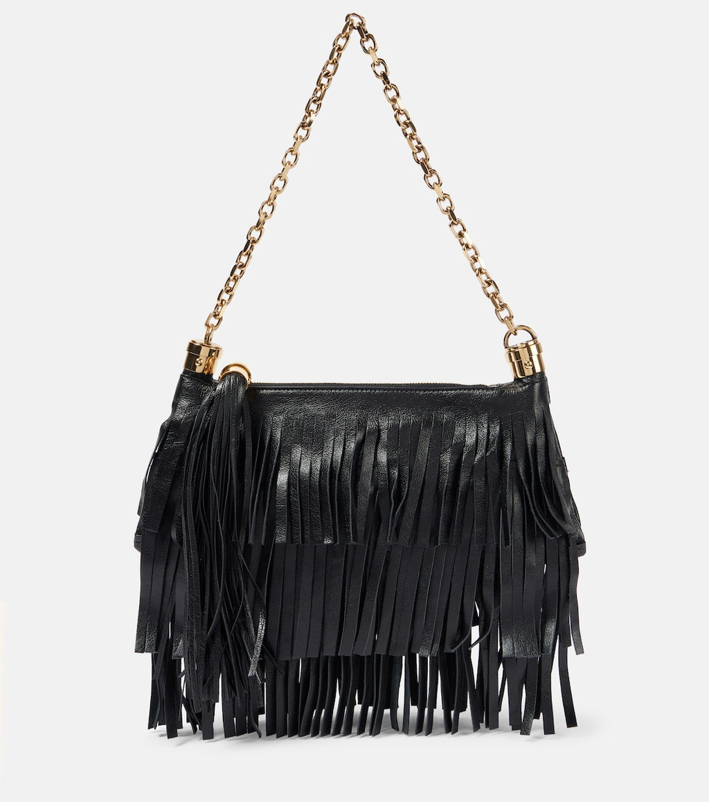 Chloé Foulard fringed leather shoulder bag