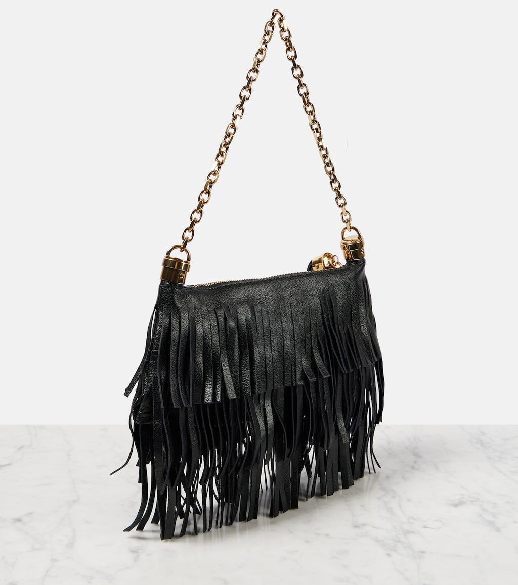 Chloé Foulard fringed leather shoulder bag