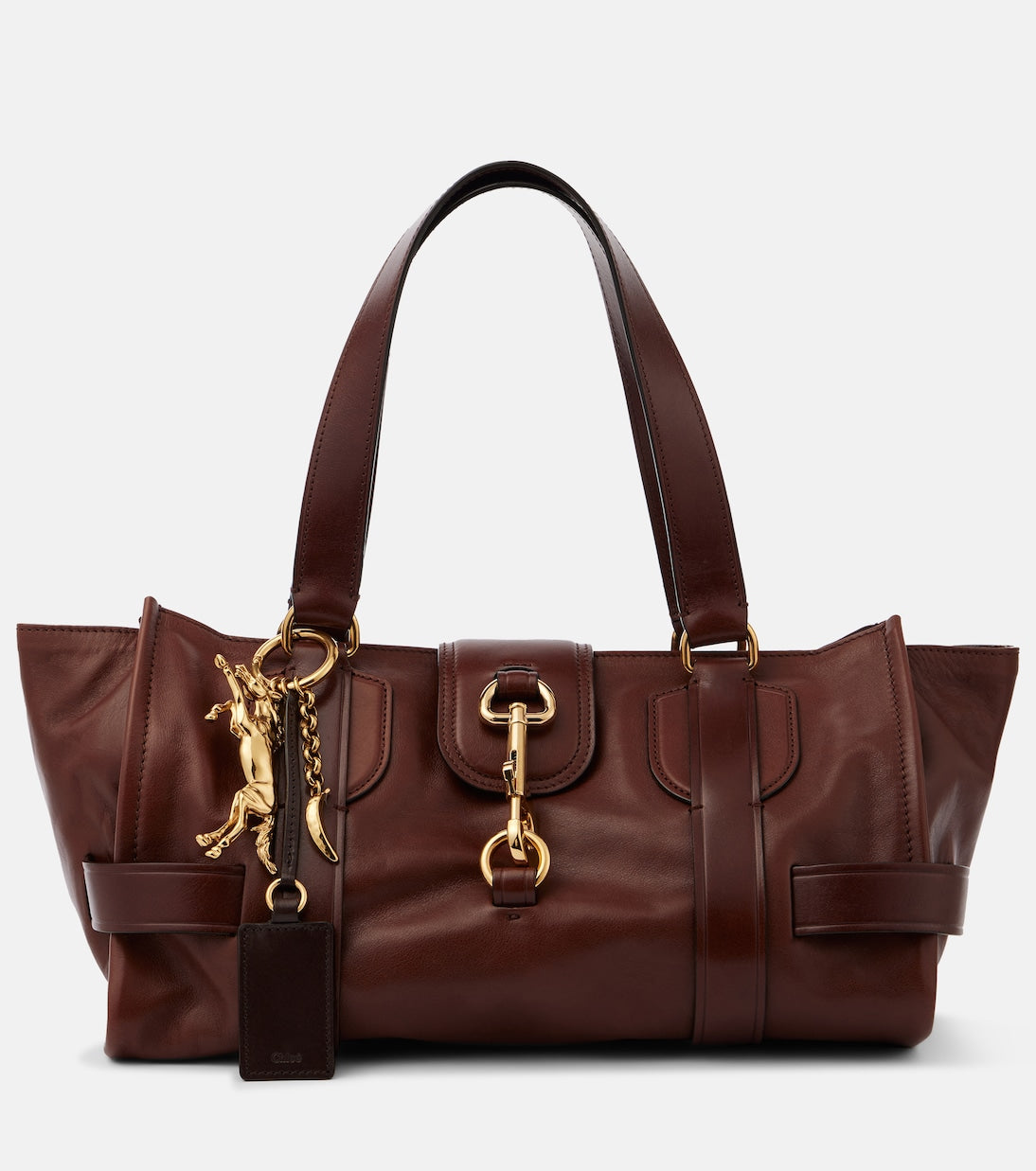 Kerala 25 Large metallic leather tote bag