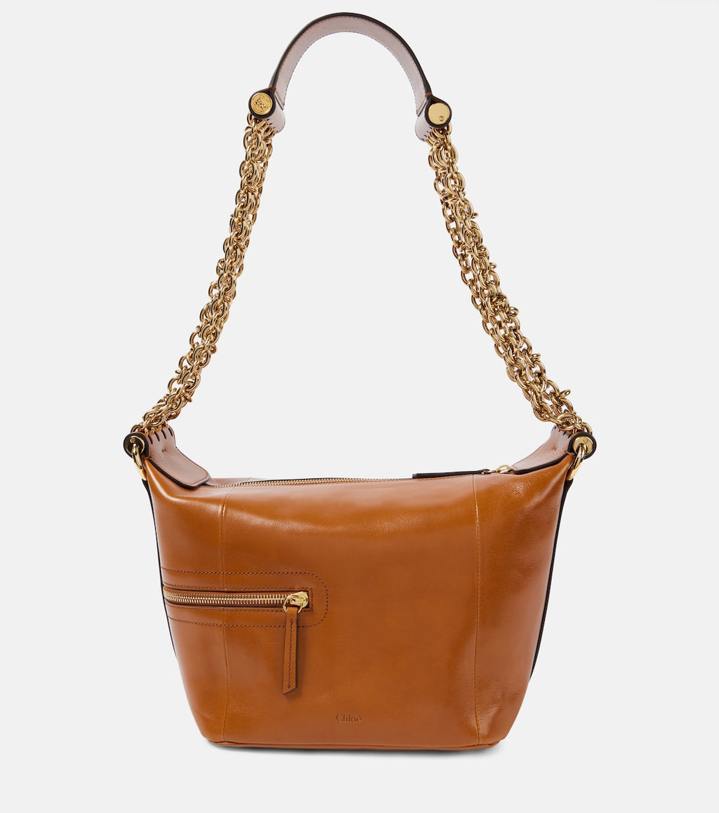 Camera Chain leather shoulder bag