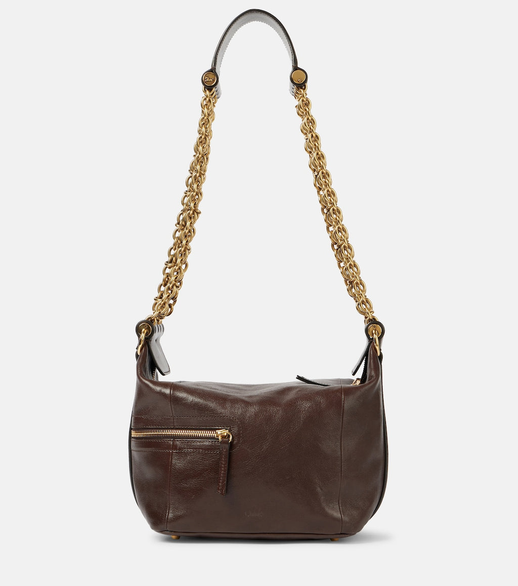 Camera Chain leather shoulder bag