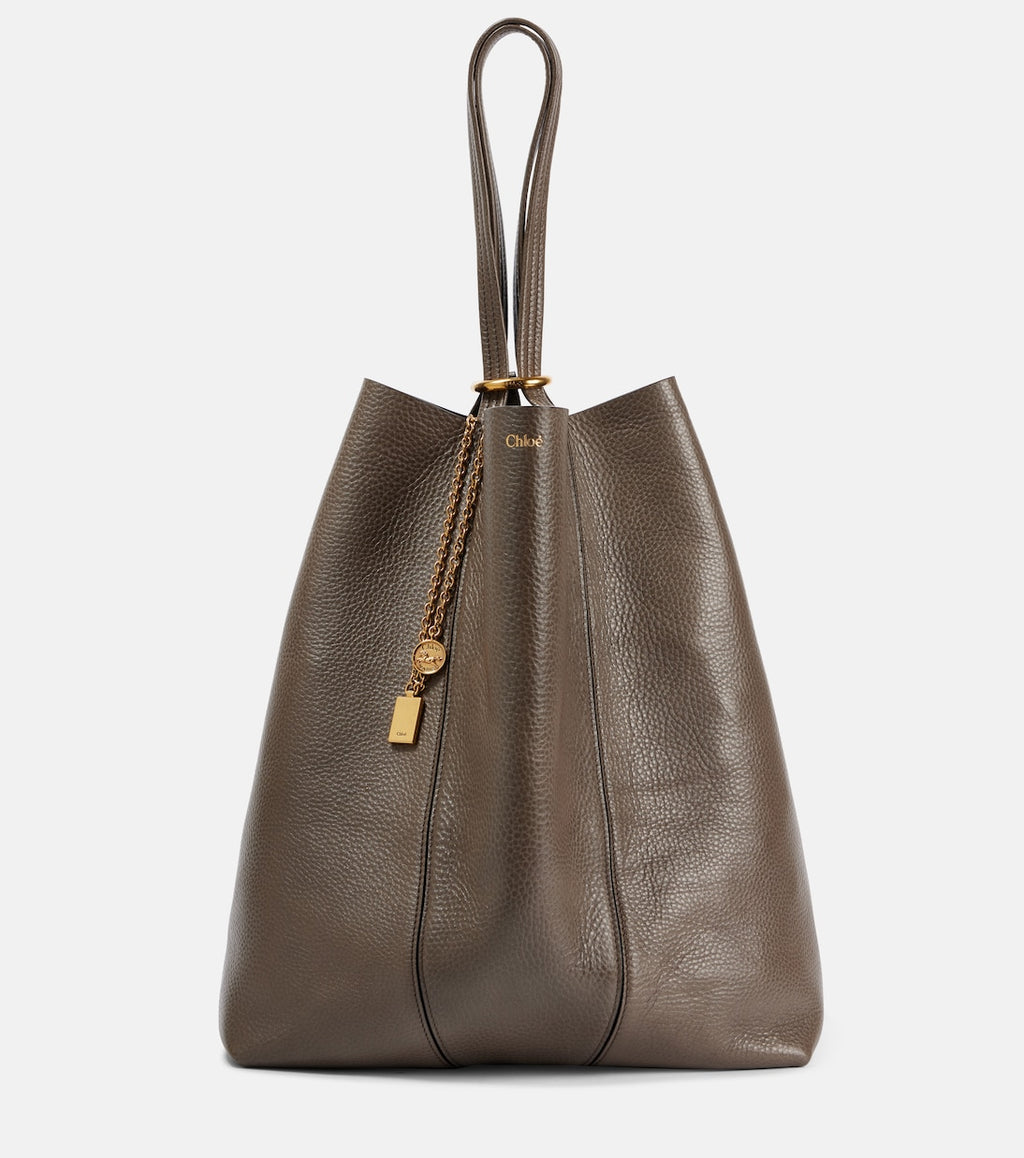 Chloé Spin Large leather tote bag