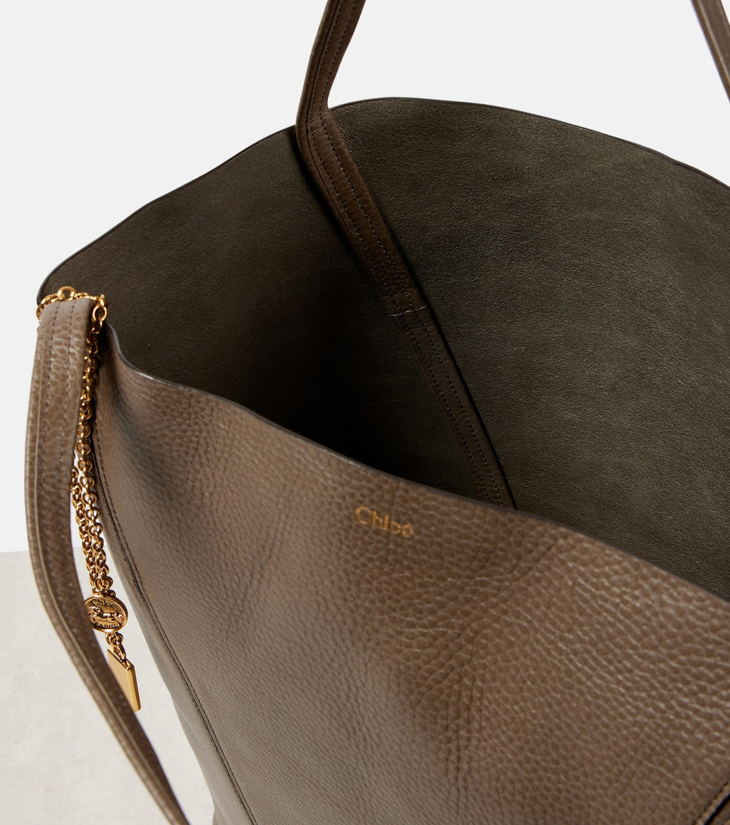 Chloé Spin Large leather tote bag