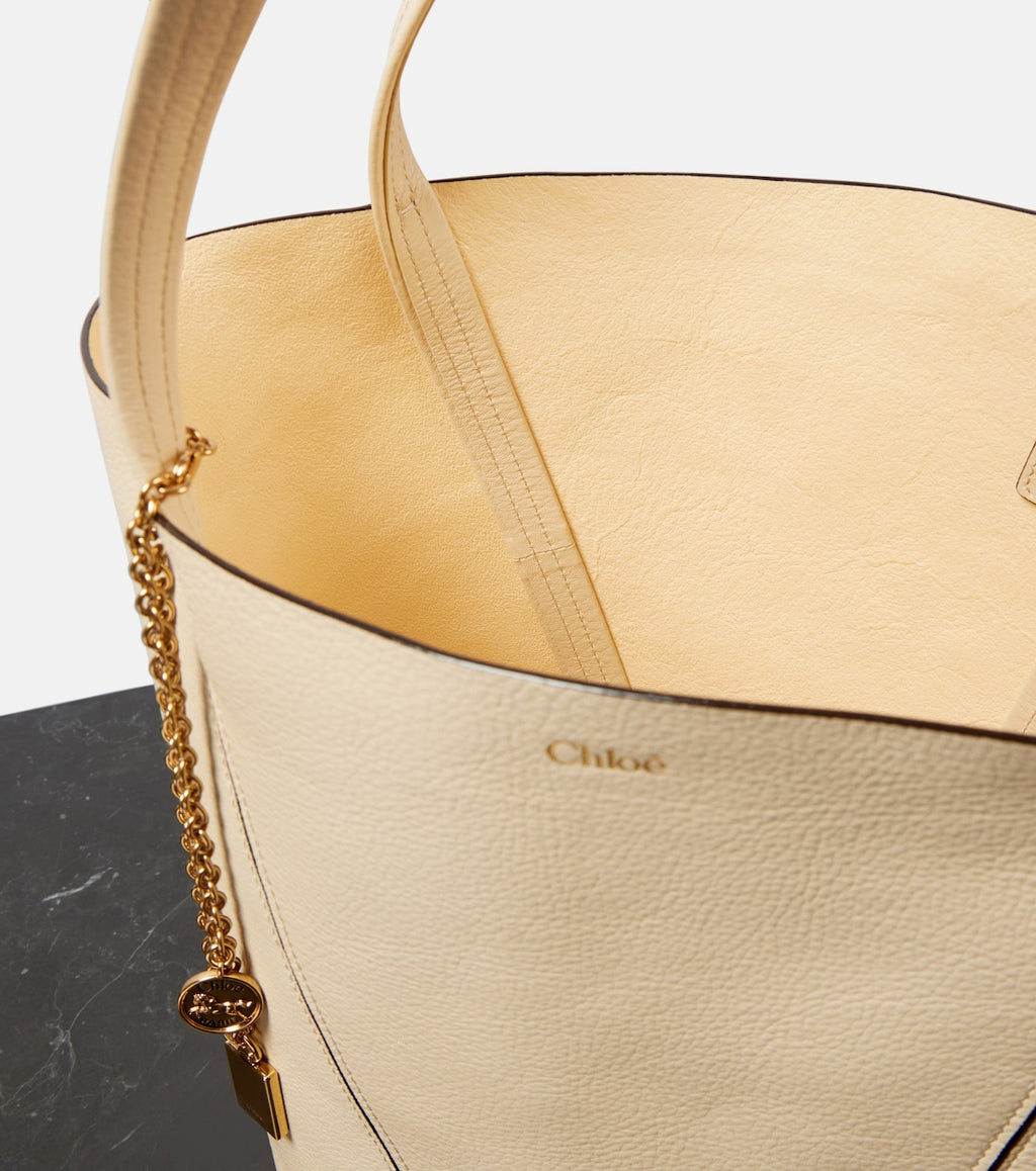 Chloé Spin large leather tote bag
