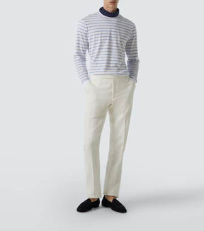 Striped cotton jersey T-shirt