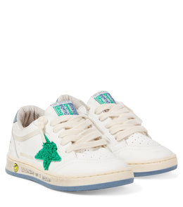 Ballstar embroidered leather sneakers