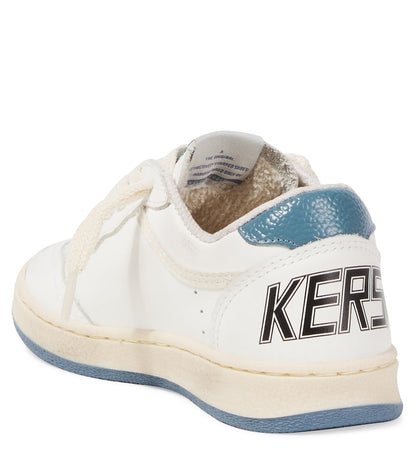 Ballstar embroidered leather sneakers
