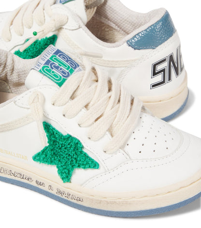 Ballstar embroidered leather sneakers